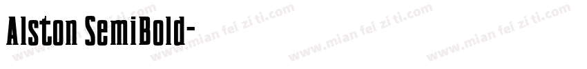 Alston SemiBold字体转换